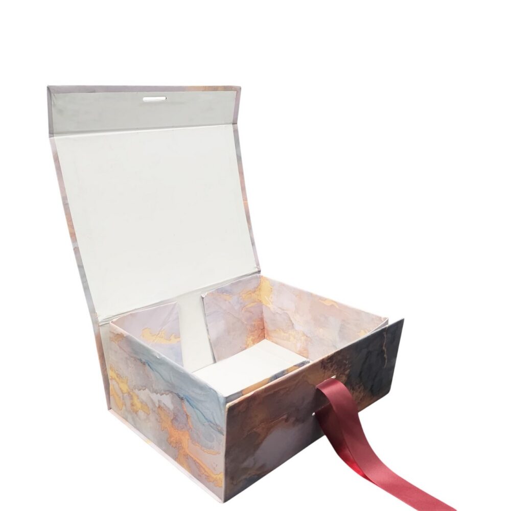 Premium Gift Hamper Box For All Occasion |SIZE 10x12x4 inches/Foldable Magnetic 7005 - Image 3