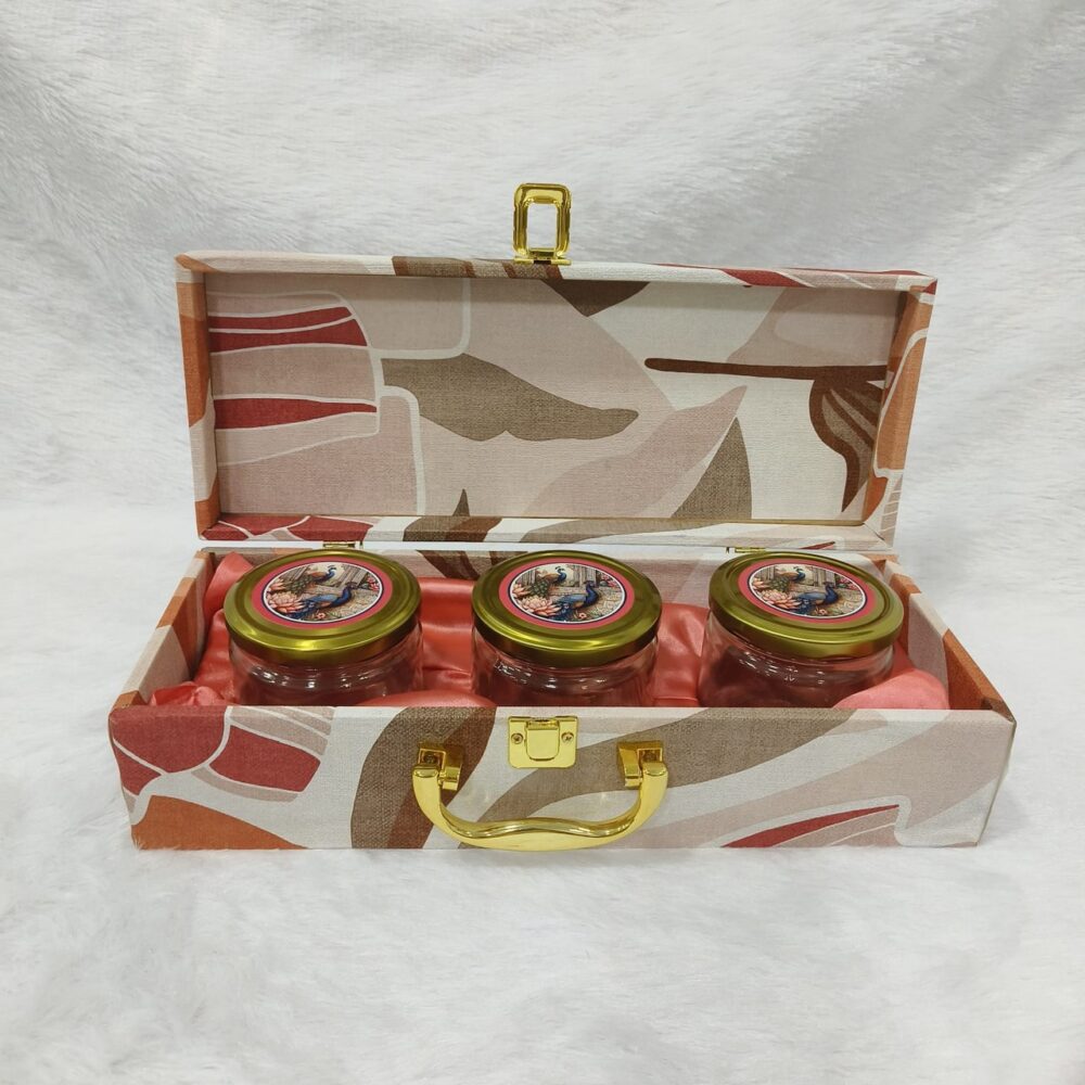 Mdf box With 3 salsa jars (9.5x14x3.5 Inches) 1403 - Image 4