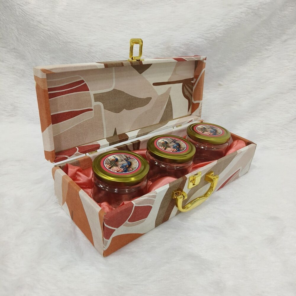 Mdf box With 3 salsa jars (9.5x14x3.5 Inches) 1403 - Image 3