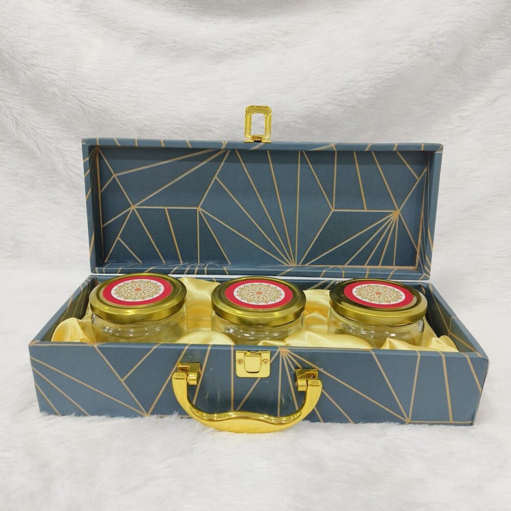 Mdf box With 3 salsa jars (9.5x14x3.5 Inches) 1402 - Image 4