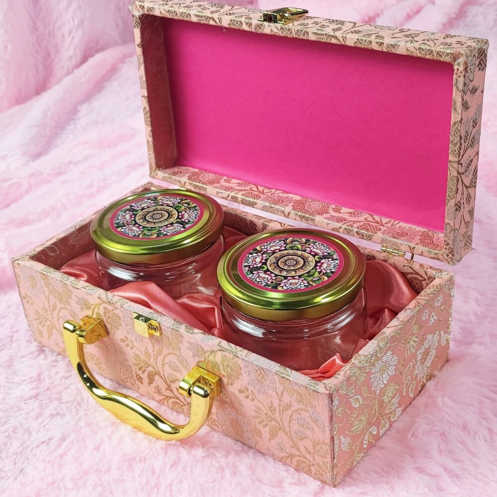 Mdf box With 2 salsa jars (9.5x5x3.5 Inches) 1604 - Image 4