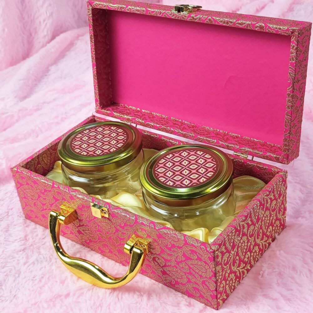Mdf box With 2 salsa jars (9.5x5x3.5 Inches) 1603 - Image 2